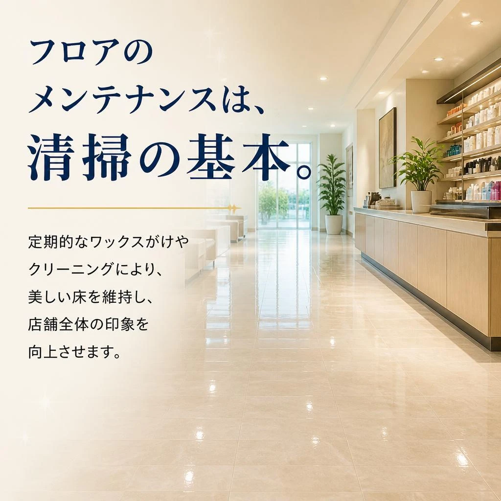 フロアメンテナンスのメリット