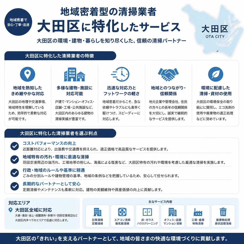 2. 大田区の清掃サービスの特長