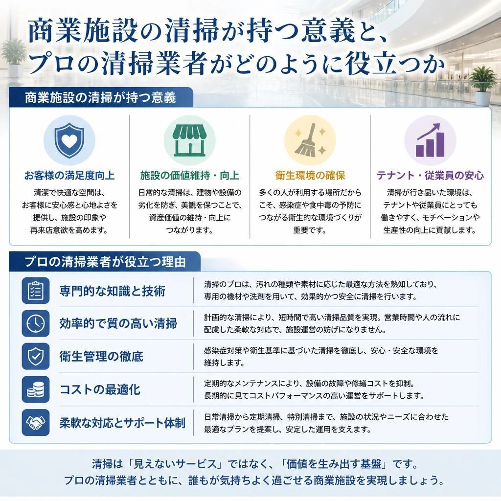 4. 商業施設の清掃管理