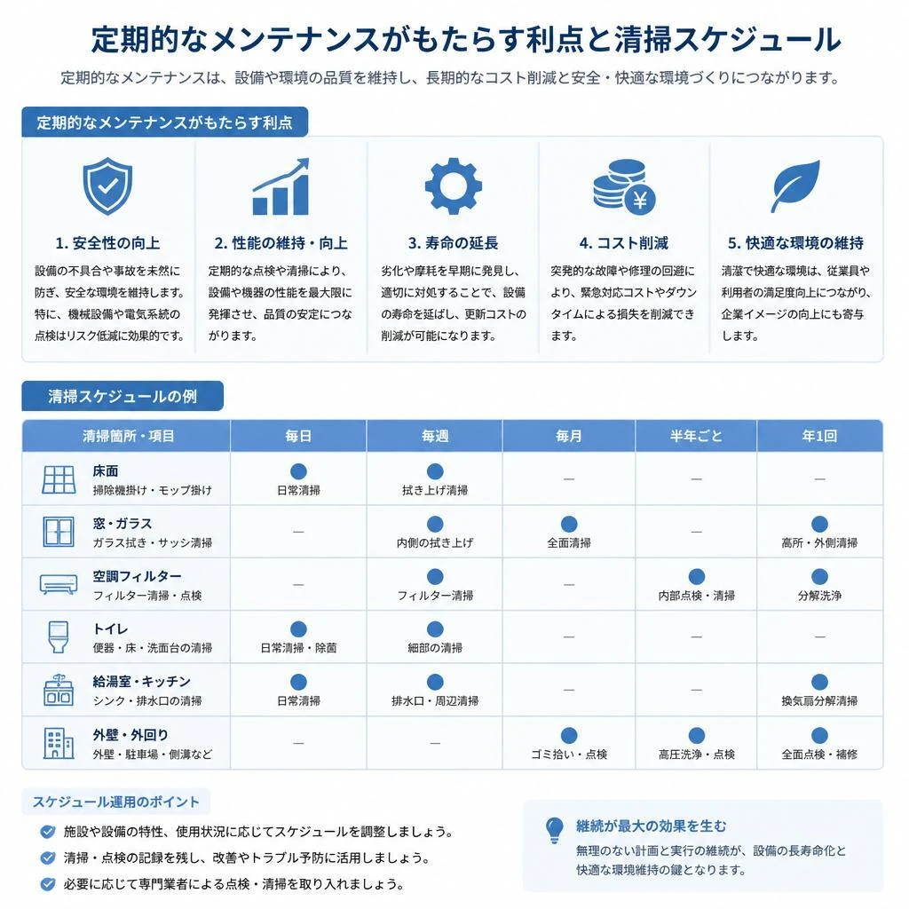 定期メンテナンスのすすめ