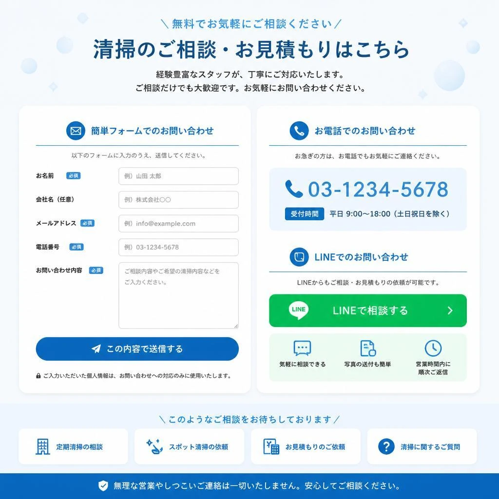 お問い合わせはこちら！