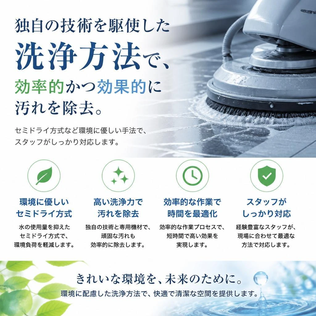 5. 専門知識を活かした洗浄技術
