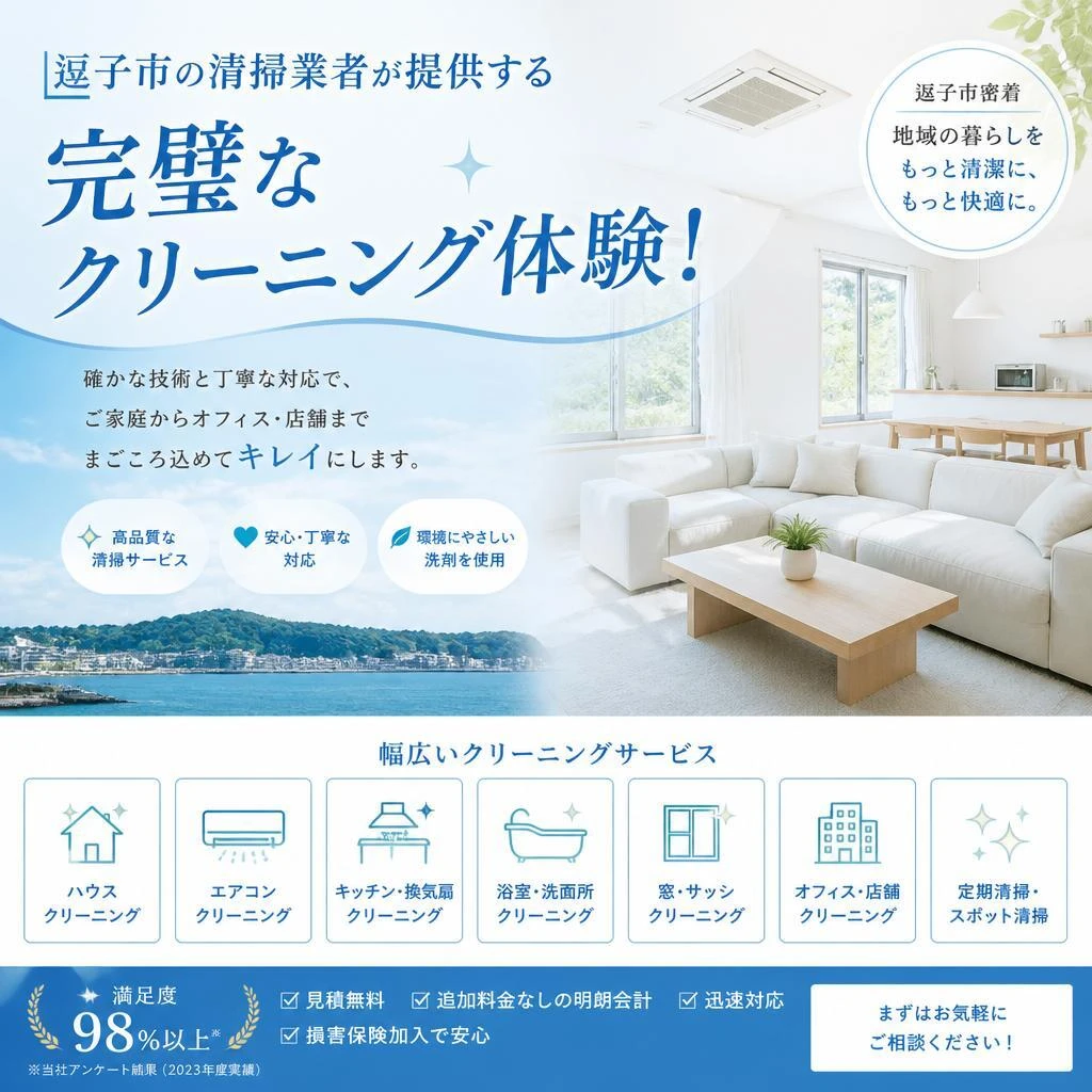 逗子市の清掃業者が提供する完璧なクリーニング体験！