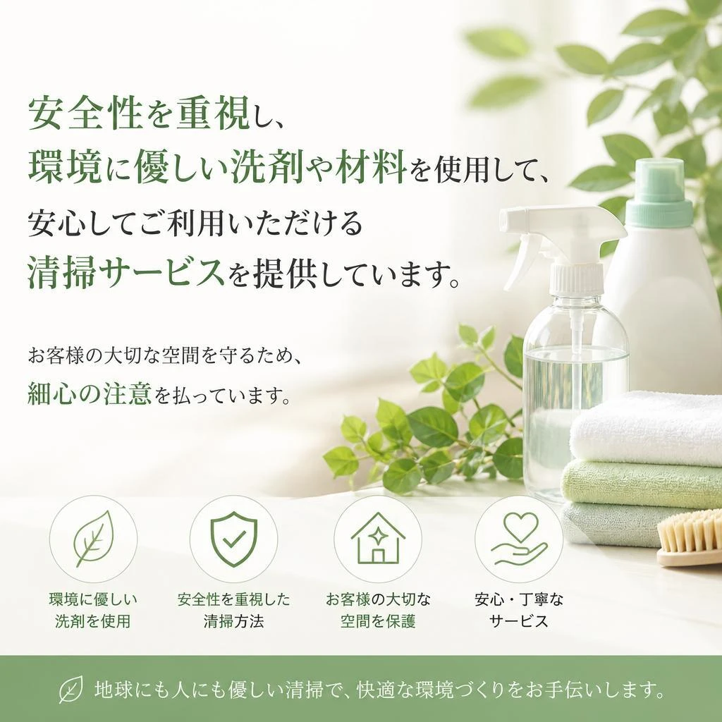 安心・安全な清掃サービス