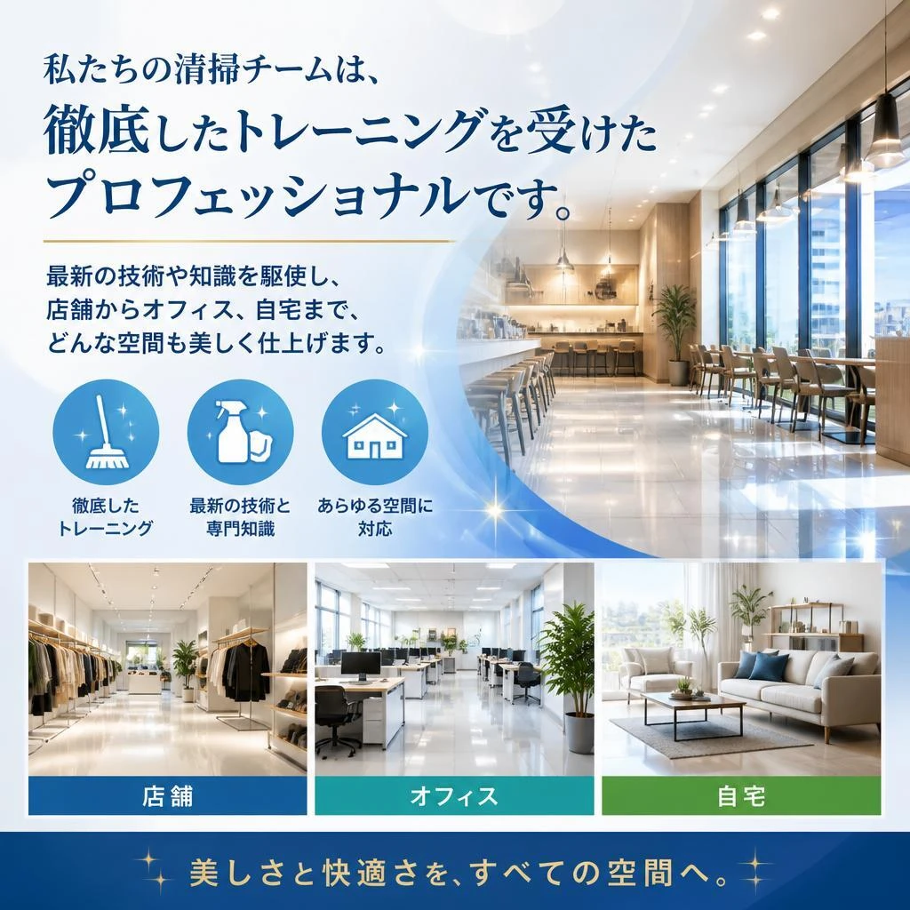 当社のプロフェッショナルな清掃技術