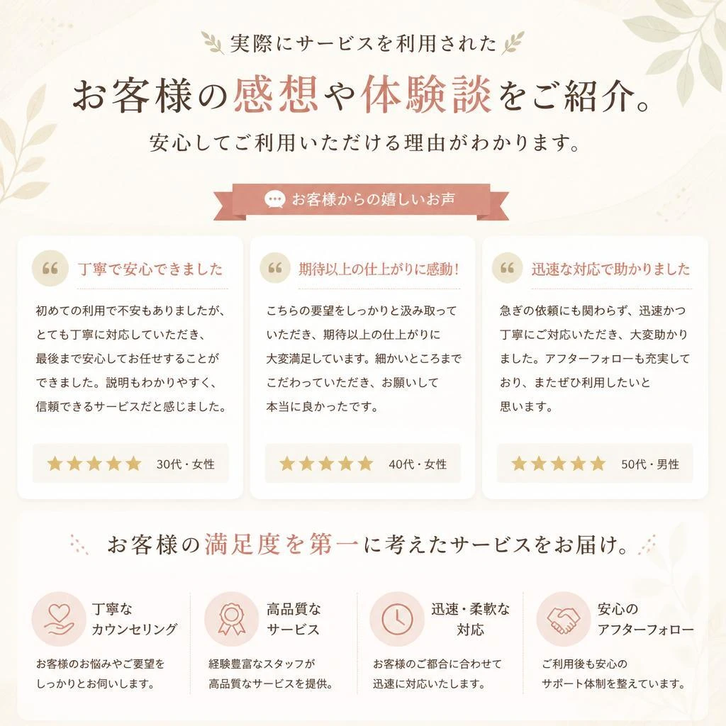 お客様の声