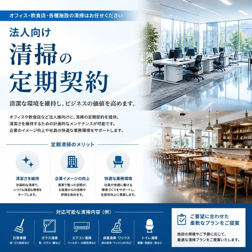法人向け・定期清掃サービス