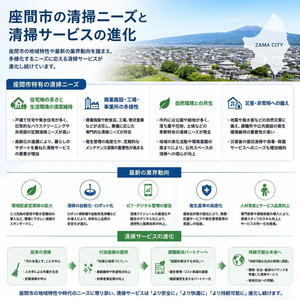 座間市の清掃業界トレンド