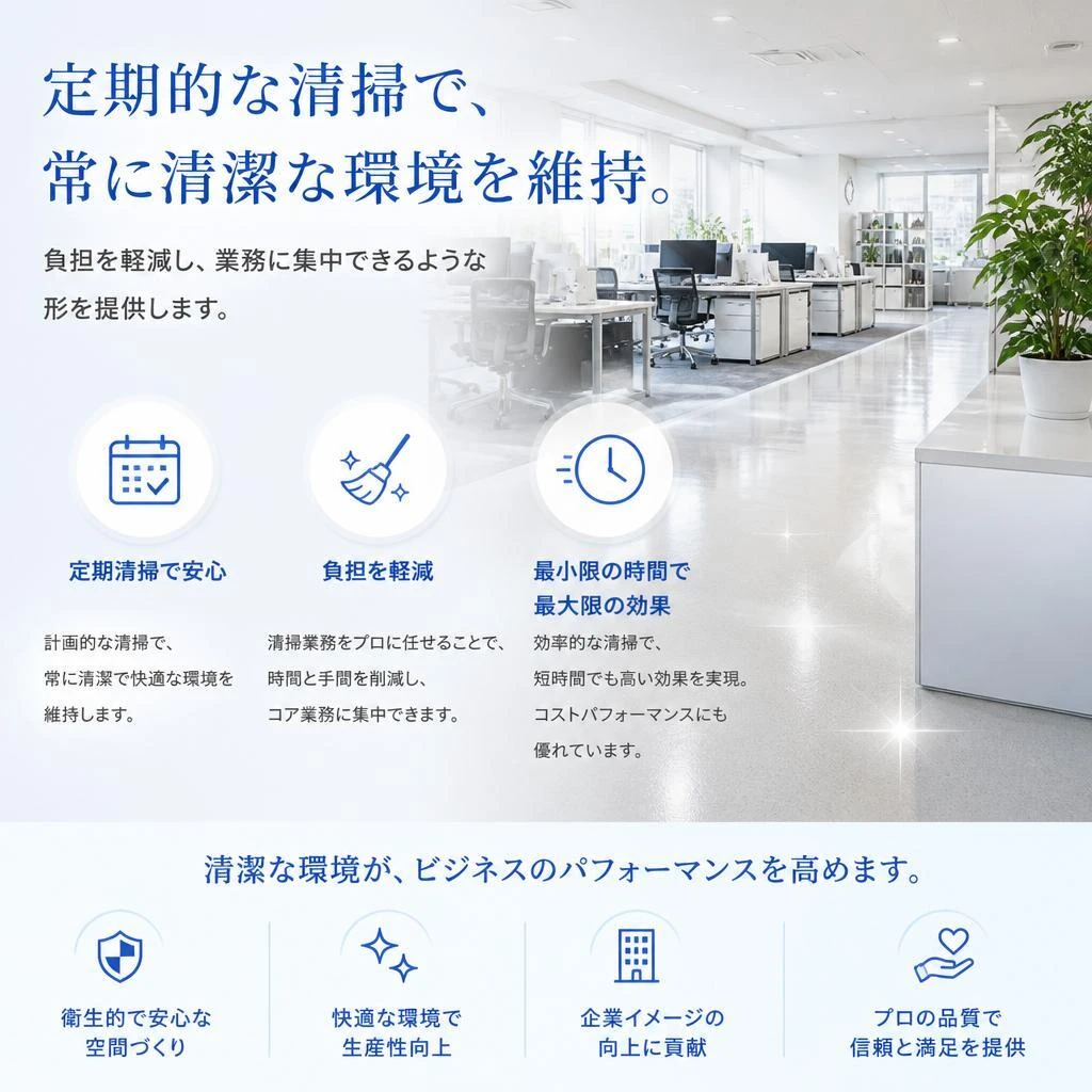 定期清掃プランのメリット
