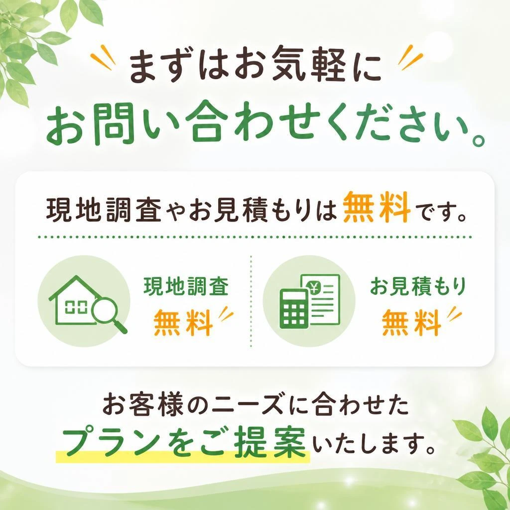 今すぐお見積もりを！