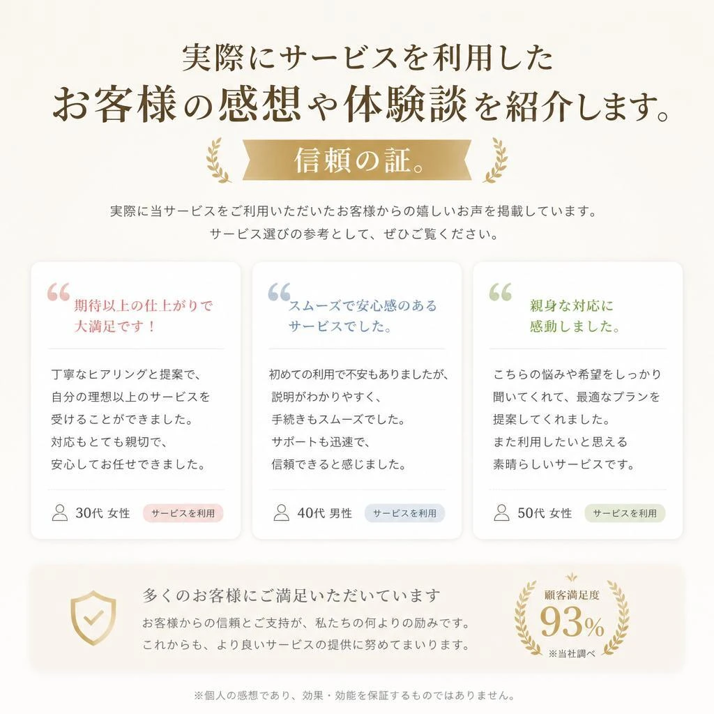 お客様の声