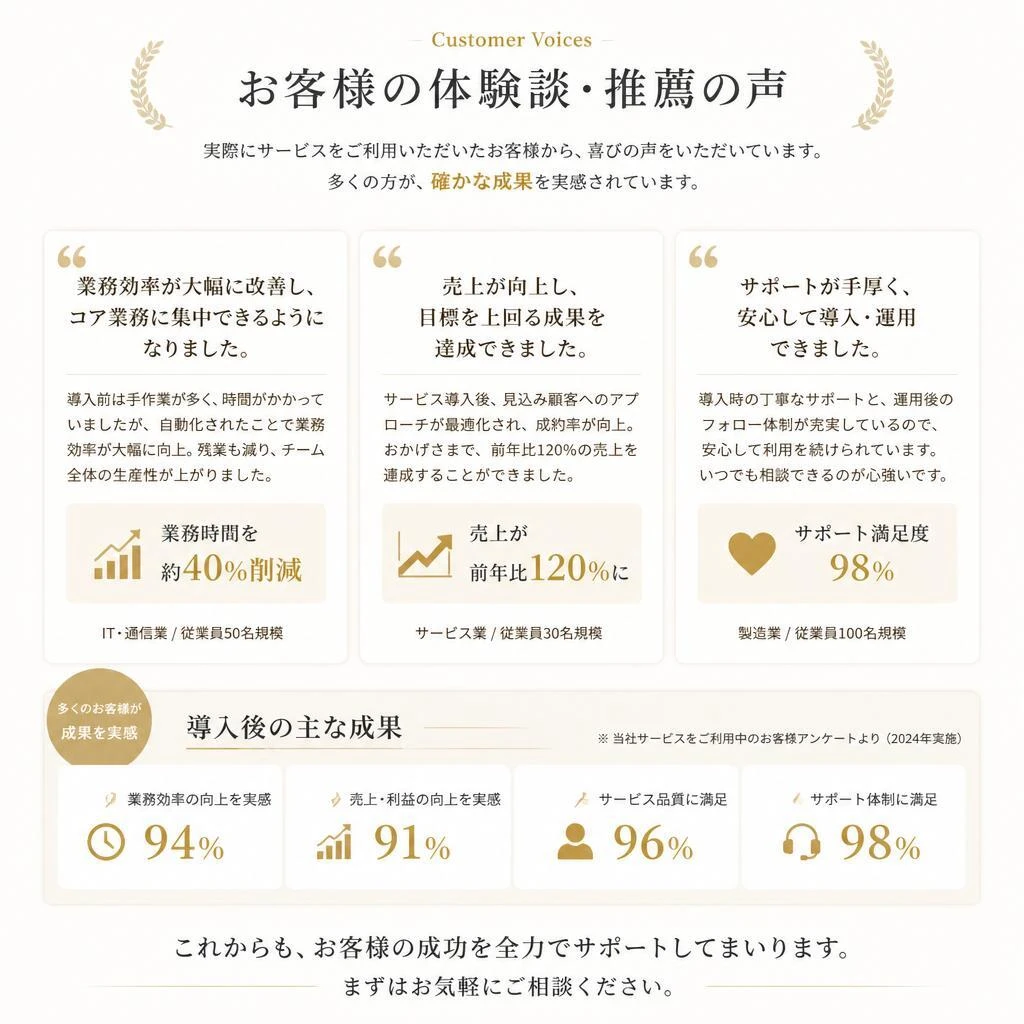 顧客の声