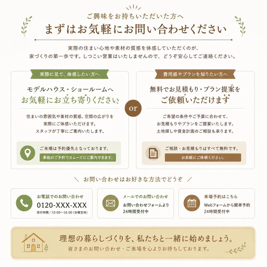 お問い合わせはお気軽に