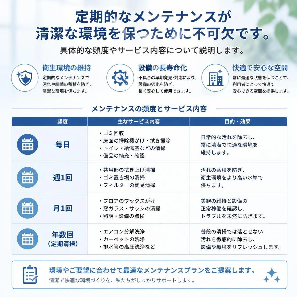 定期メンテナンスの重要性