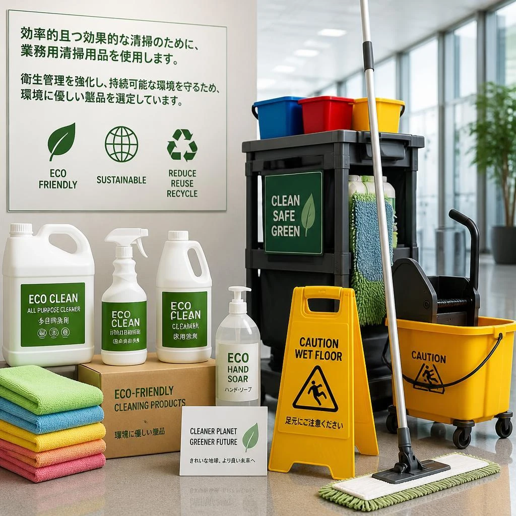 業務用清掃用品の活用