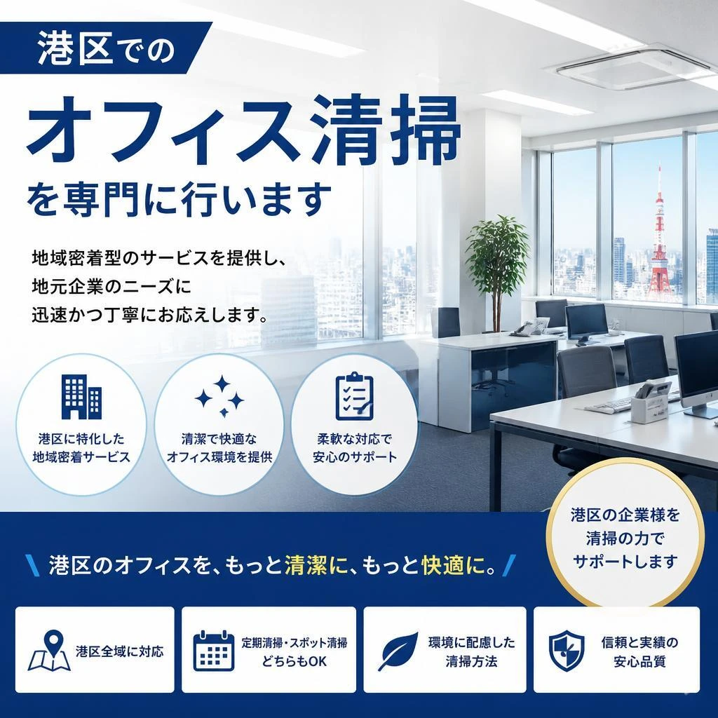 港区に特化した清掃業者