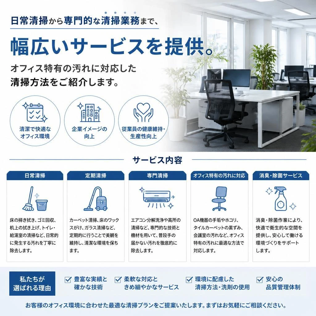 具体的な清掃業務内容