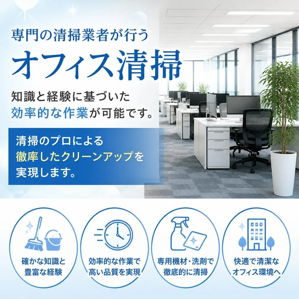 清掃業者による専門的なサービス