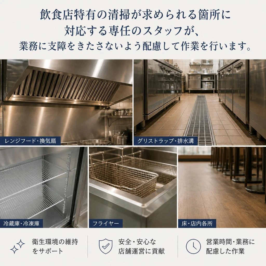 飲食店清掃の専門知識