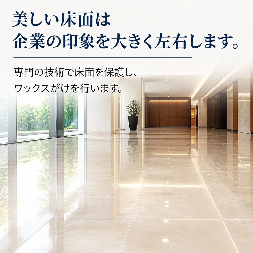 床面のワックスがけで美しさを保つ
