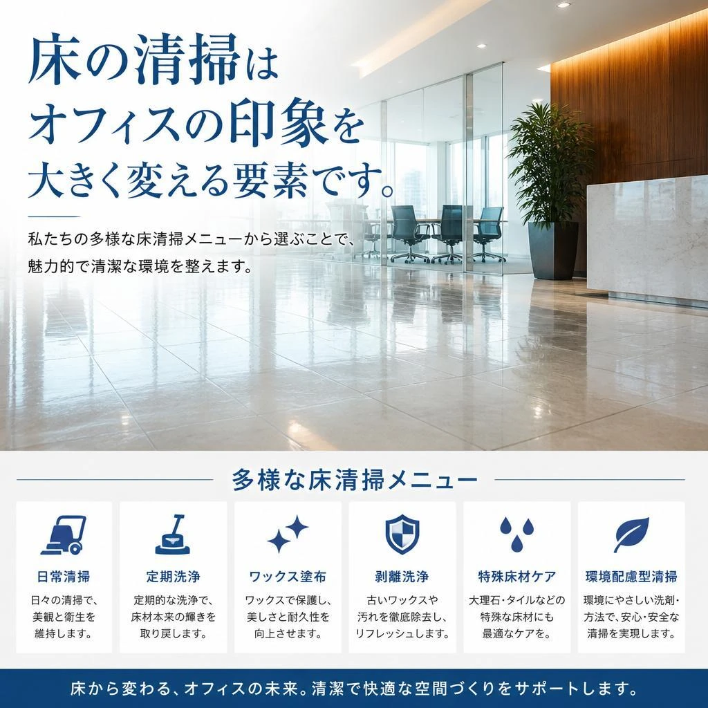 床清掃業者の選び方