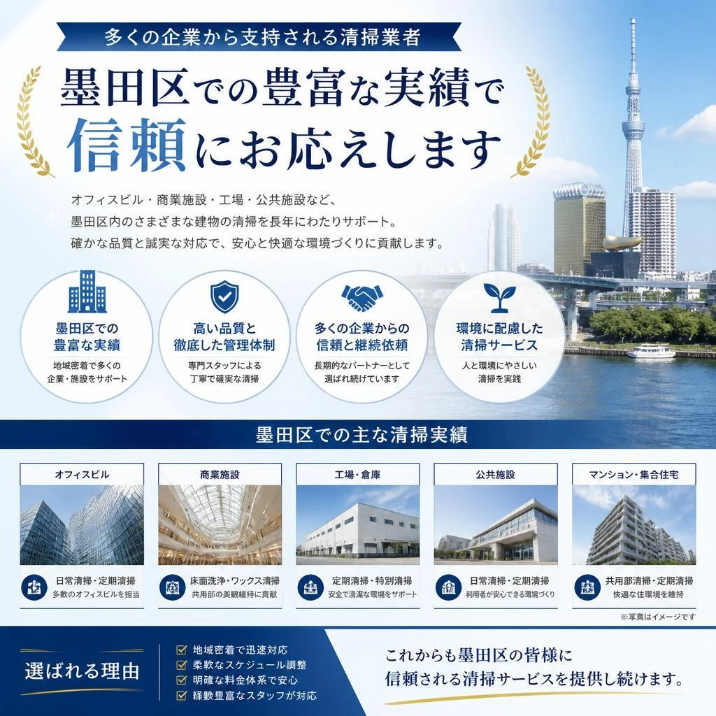 墨田区での実績と信頼