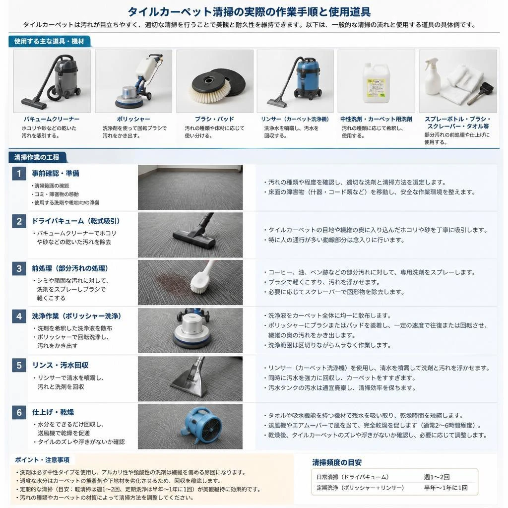 清掃作業の流れ