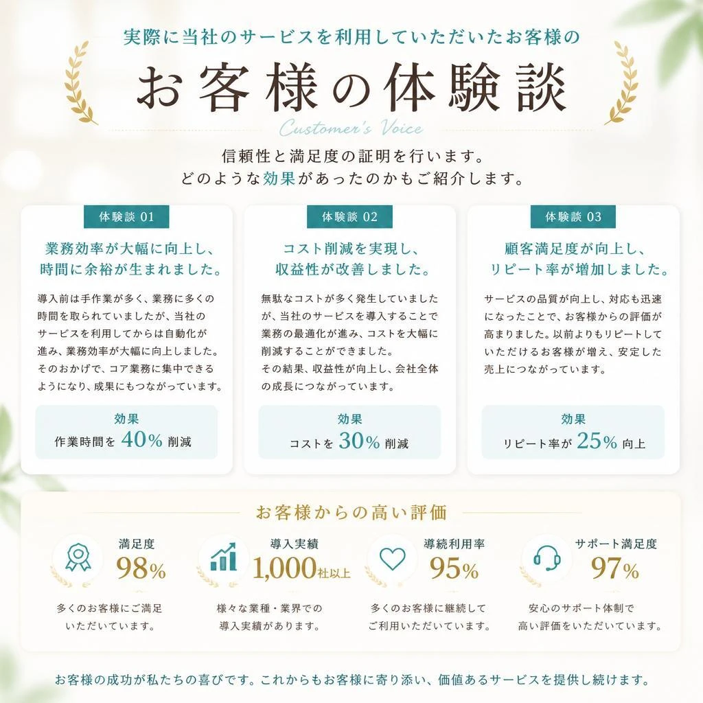 お客様の声