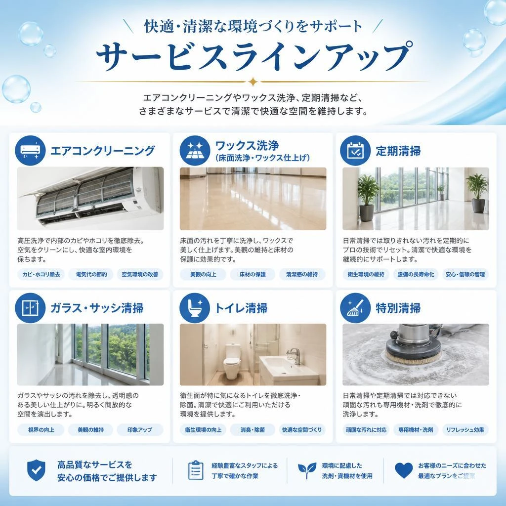 私たちの清掃サービス