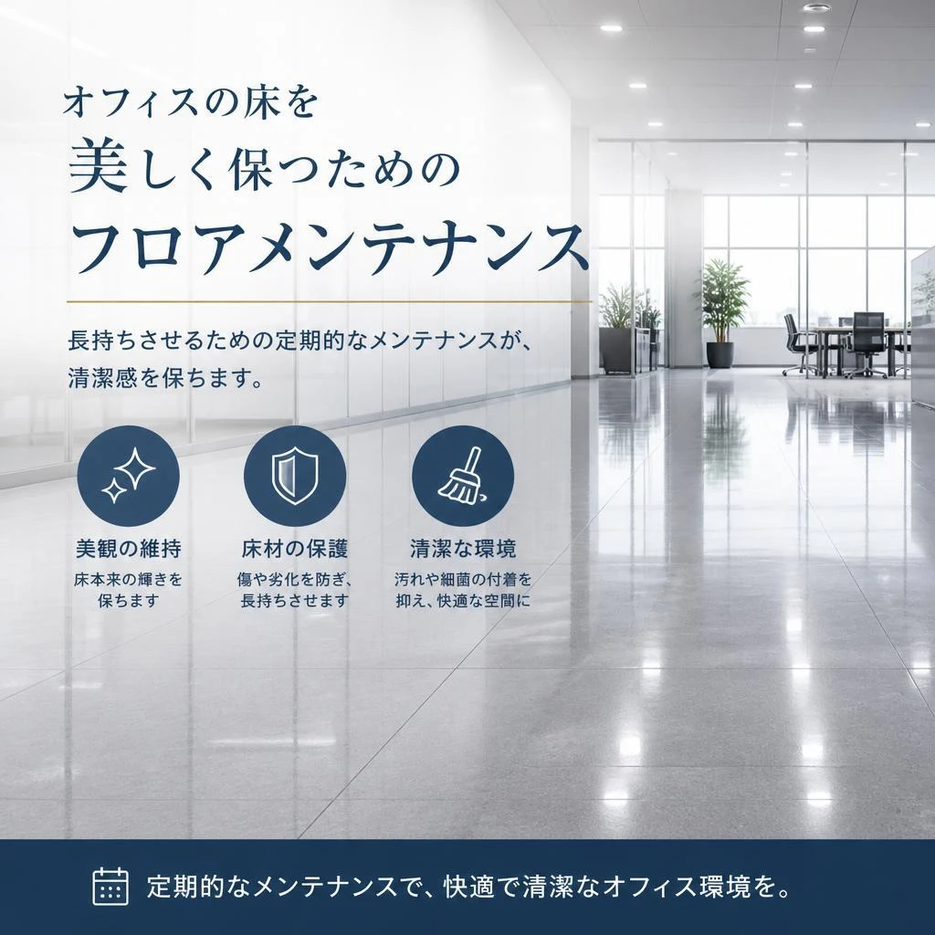 フロアメンテナンスで美観を維持