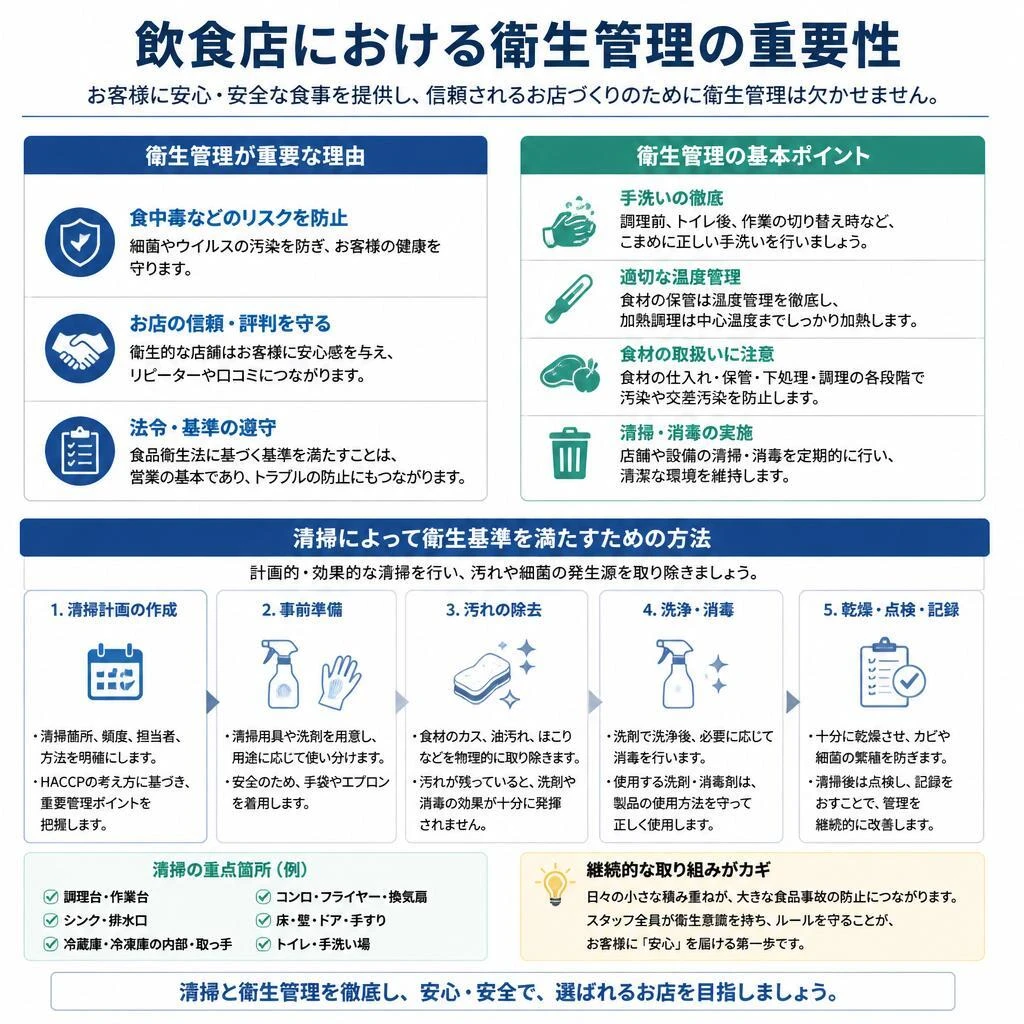 飲食店衛生管理の徹底