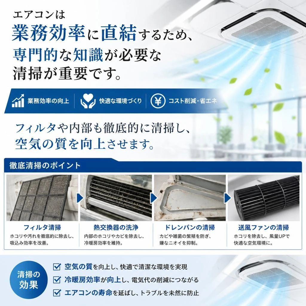 プロのエアコン清掃