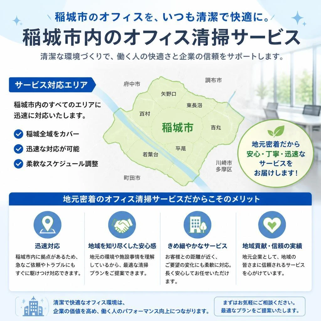 稲城市でのサービス提供