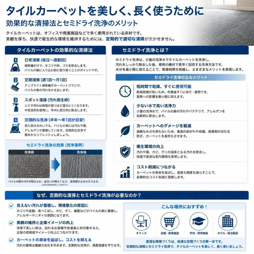 5. タイルカーペットの清掃方法