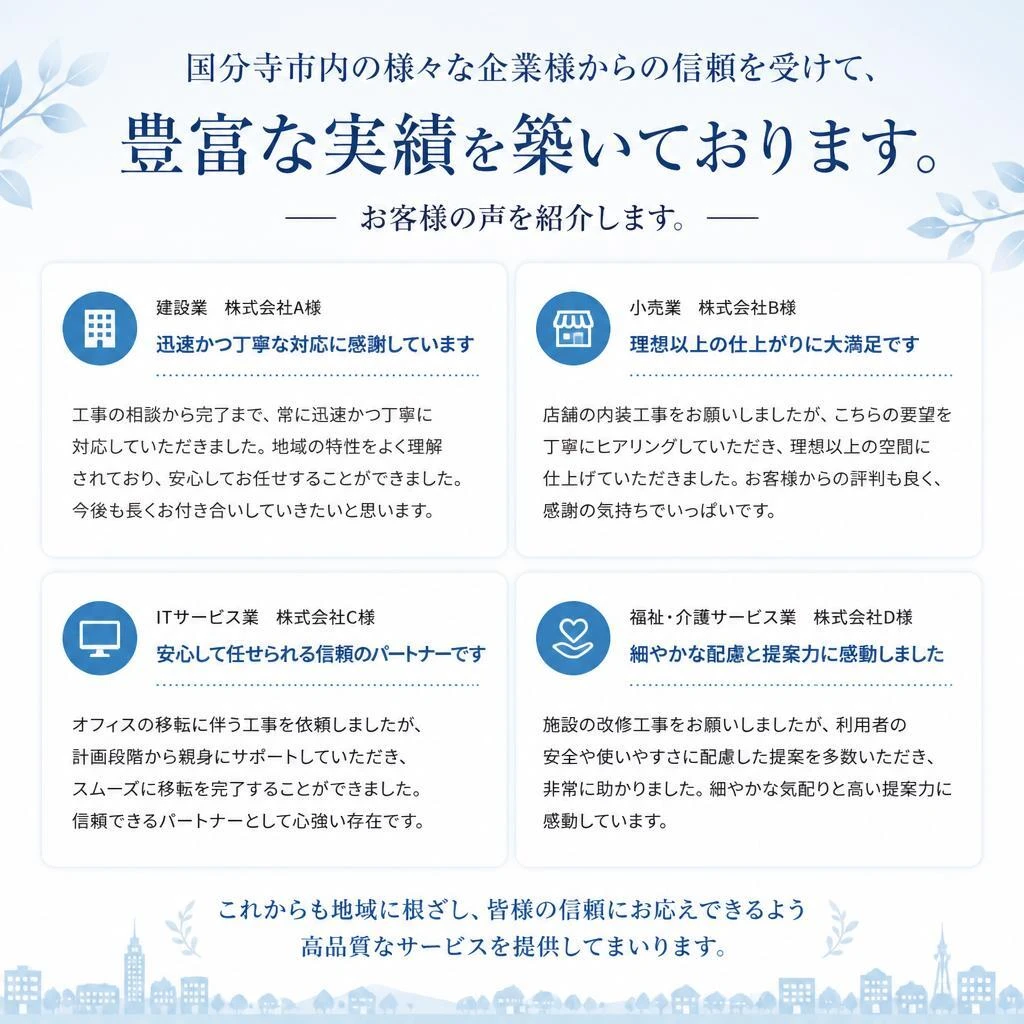 2. 国分寺市での実績