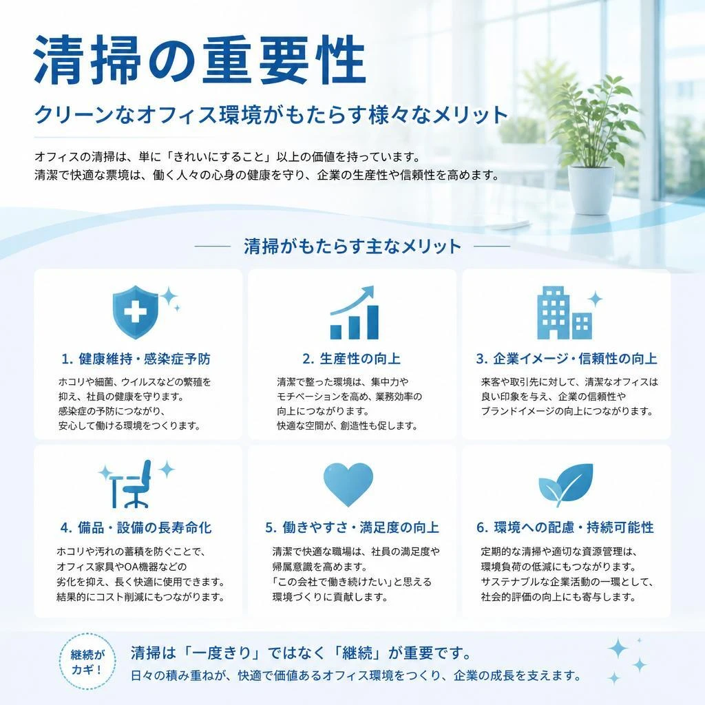 クリーンな環境のメリット