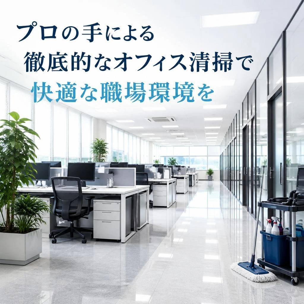 プロの手による徹底的なオフィス清掃で快適な職場環境を