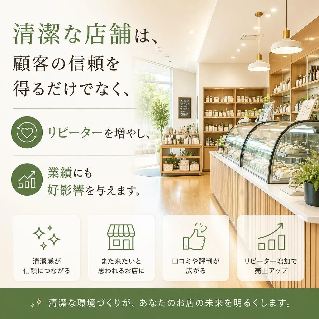 清掃が飲食店に与える影響