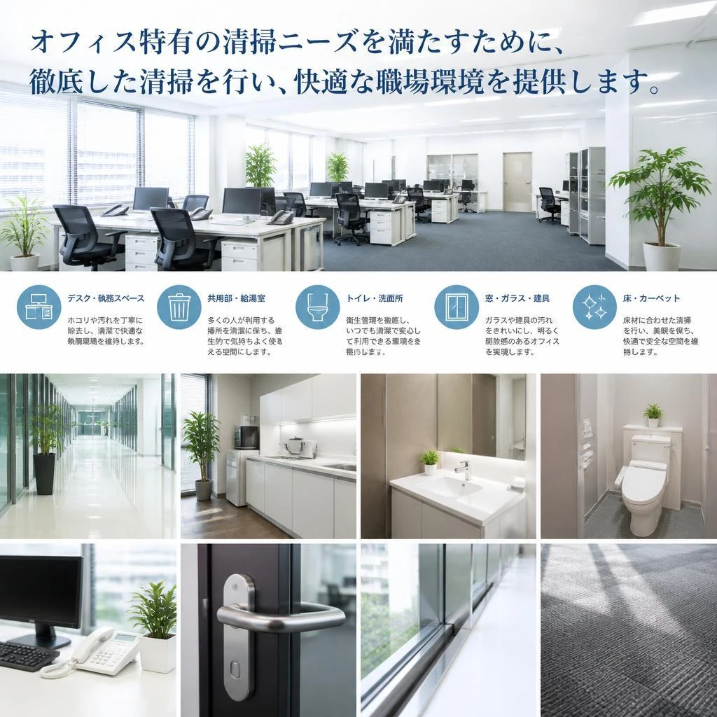 4. オフィス清掃サービスの内容