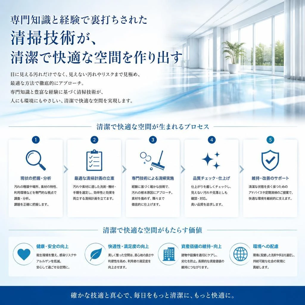 プロの清掃力とは？