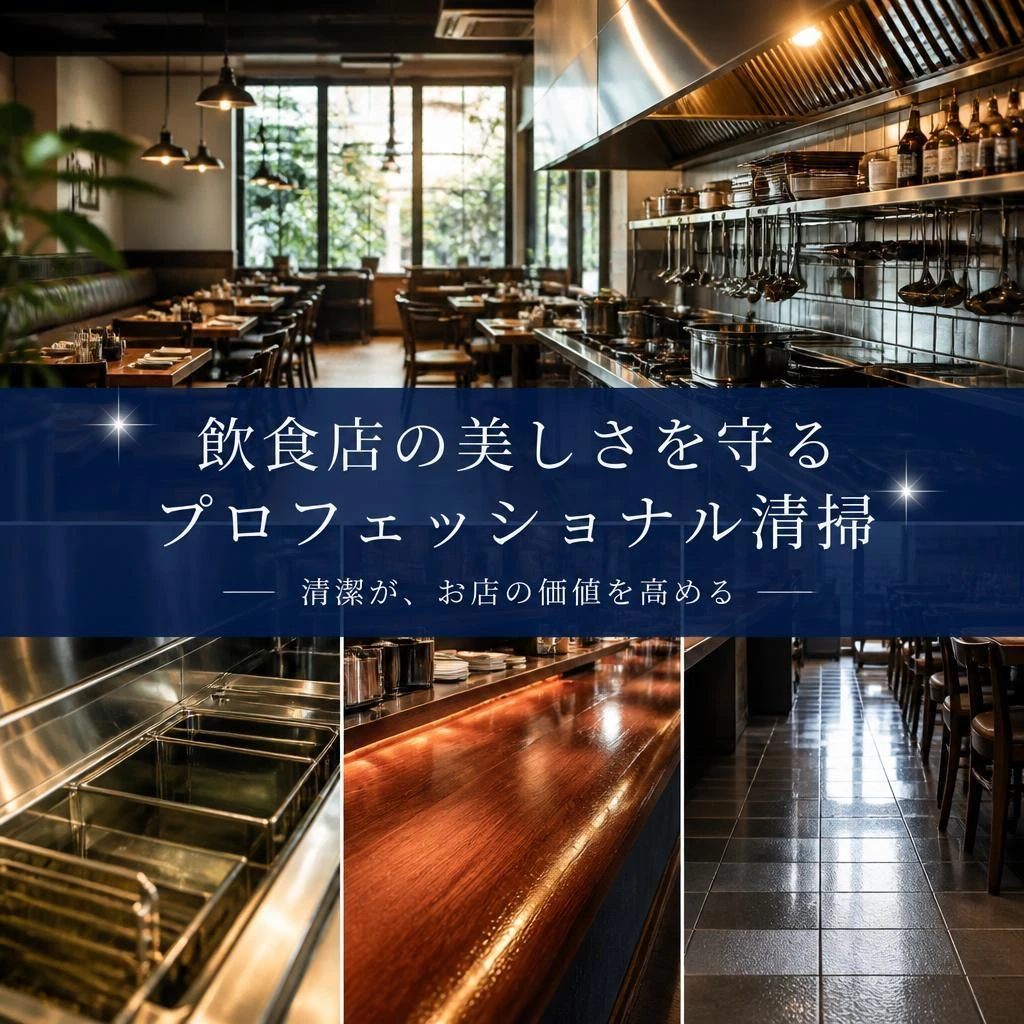 飲食店の美しさを守るプロフェッショナル清掃