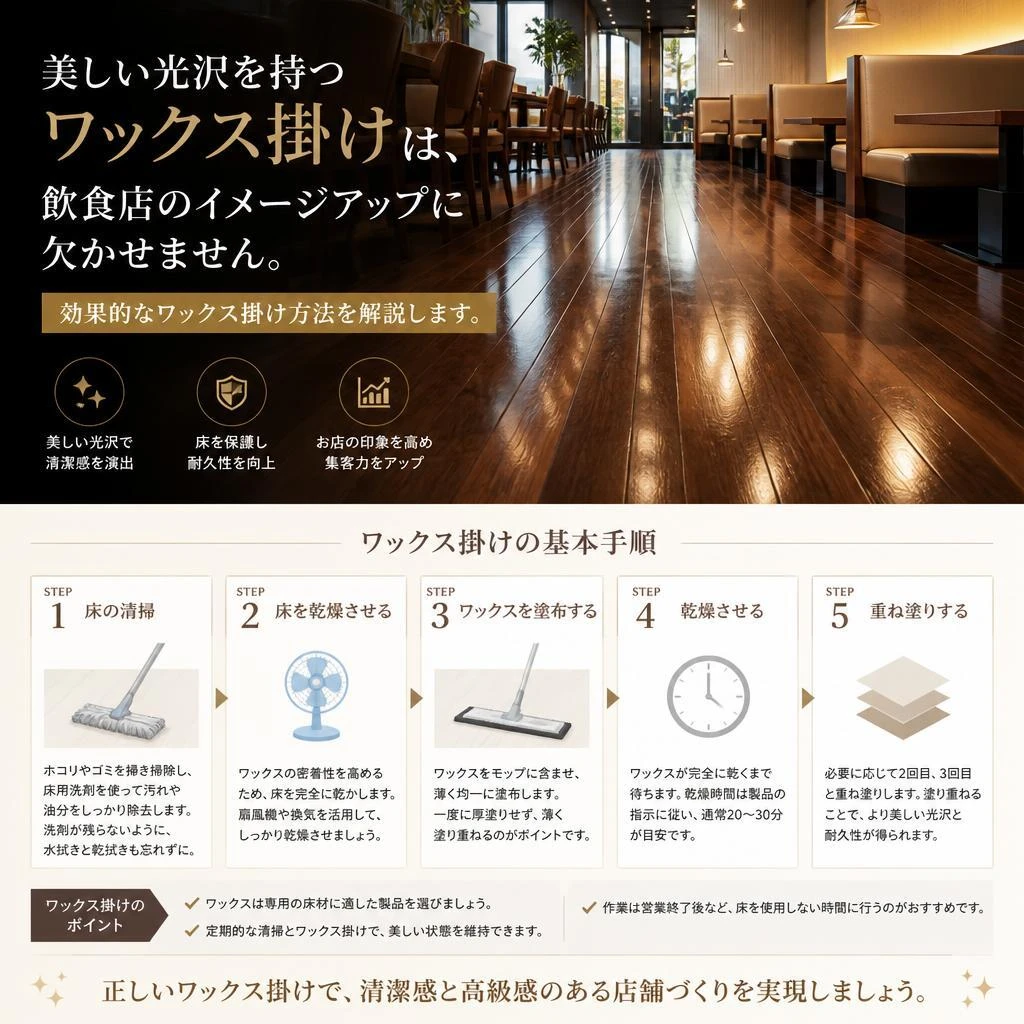4. ワックス掛け方法とは？