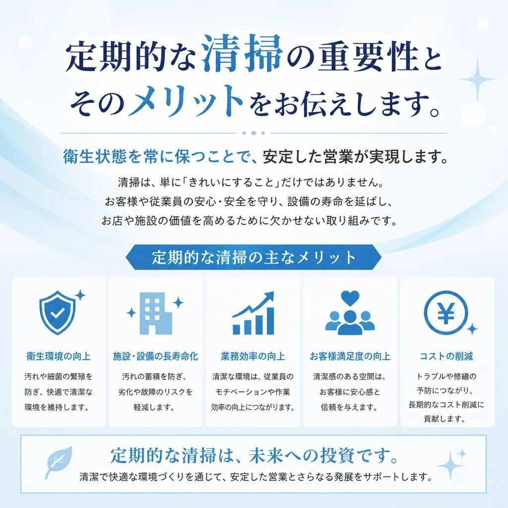 5. 定期的な清掃のメリット