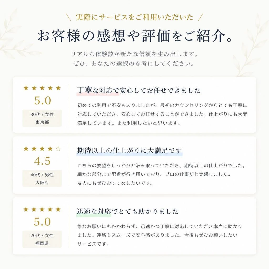 お客様の声