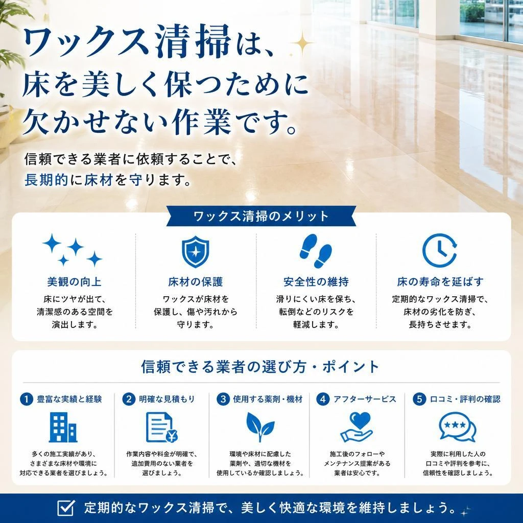 ワックス洗浄業者の選び方