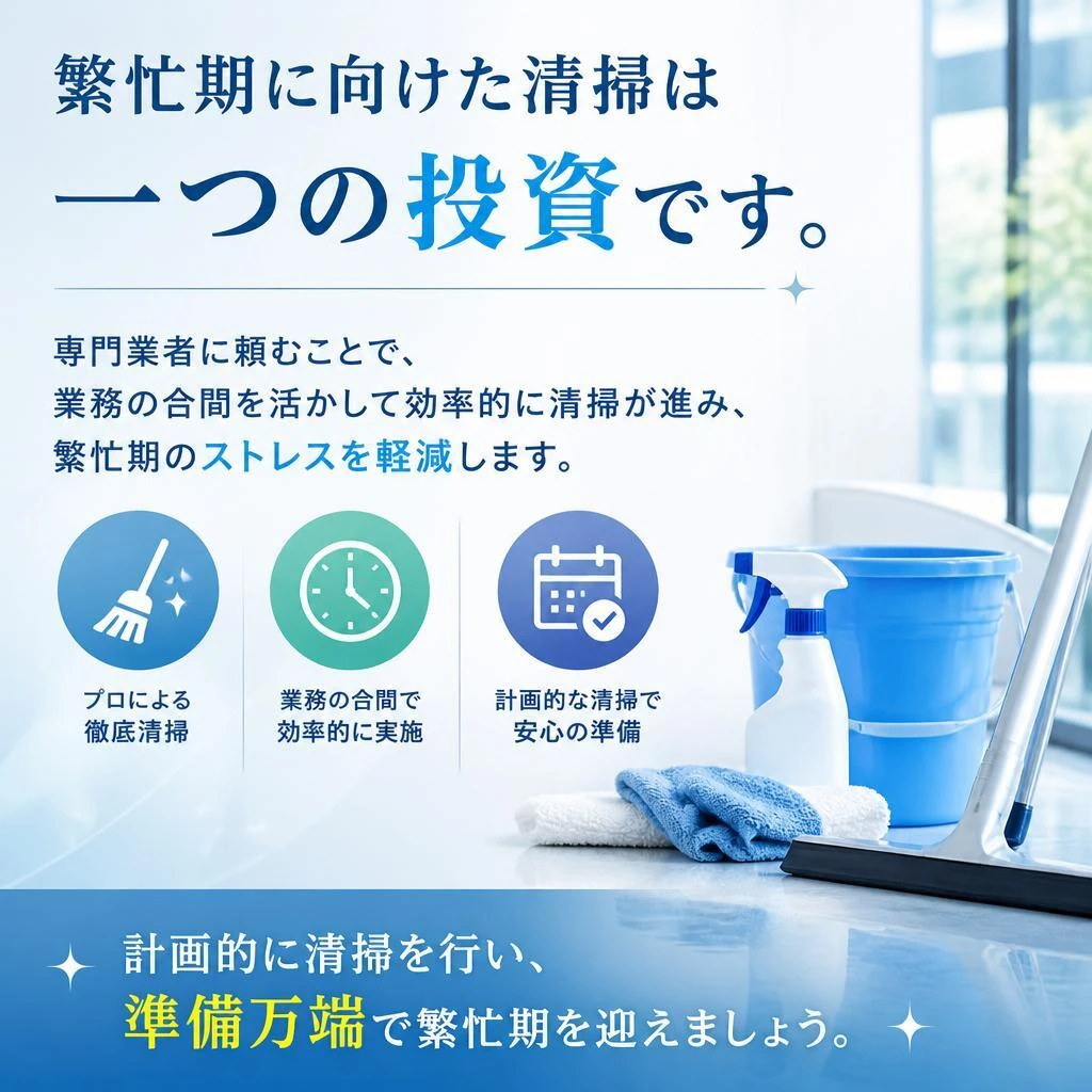 繁忙期を乗り切るために