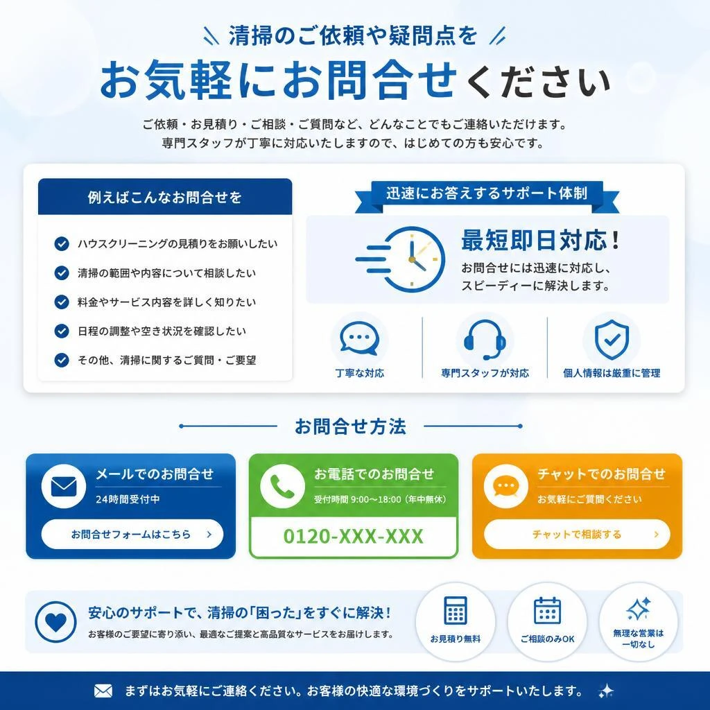 今すぐお問合せを！