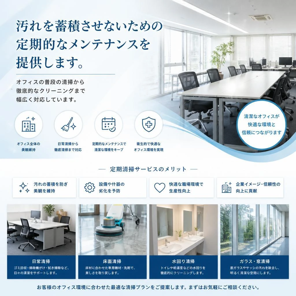弊社の定期清掃サービス
