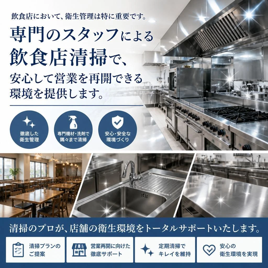 飲食店清掃の特別対応