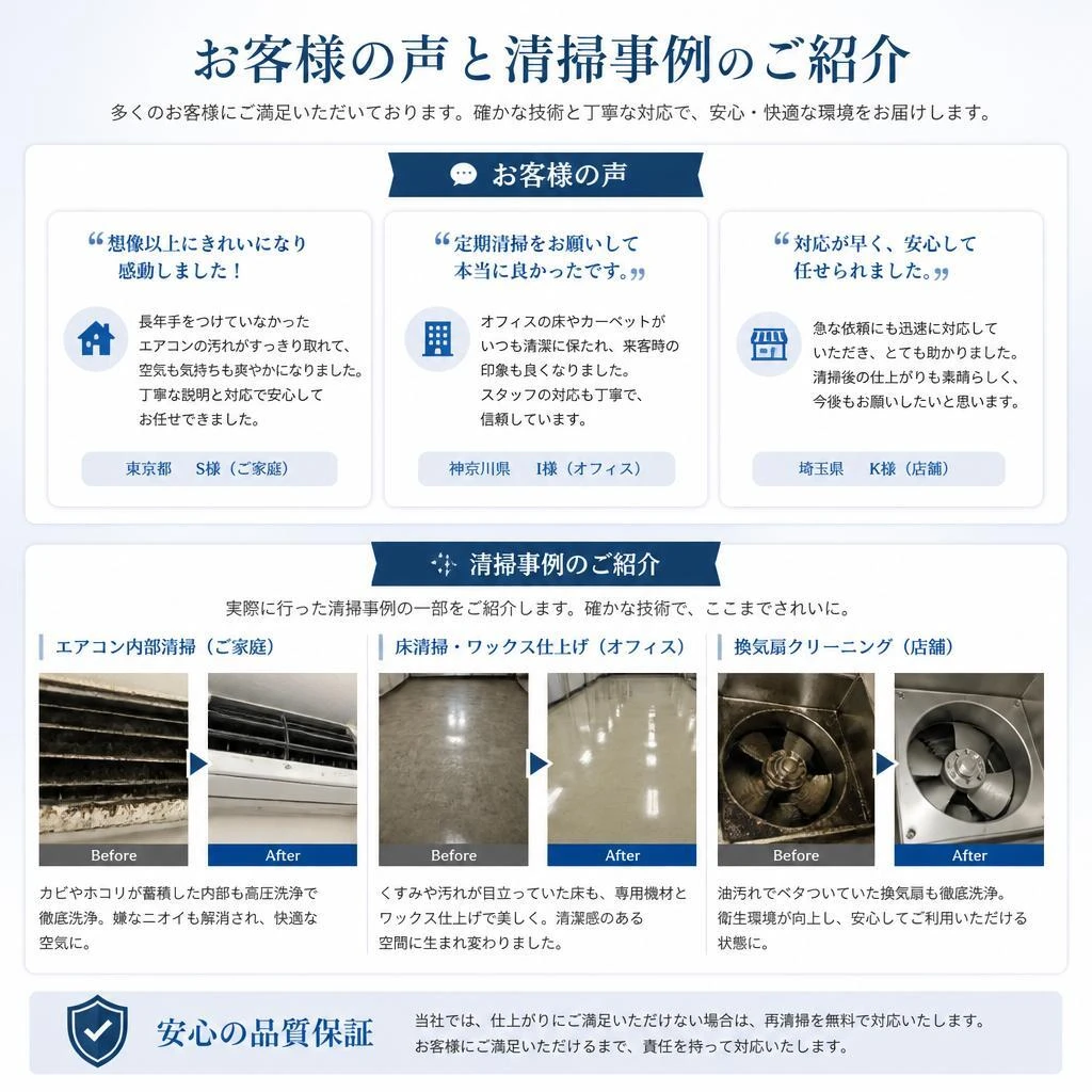 お客様の声と成功事例